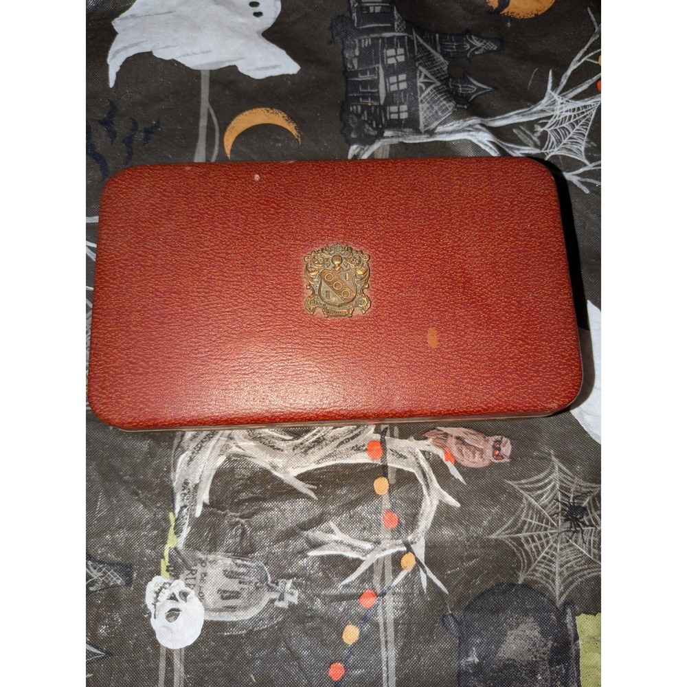 Vintage Balfour Alpha Gamma Delta Sorority Jewelry Box Farrington Texol Red